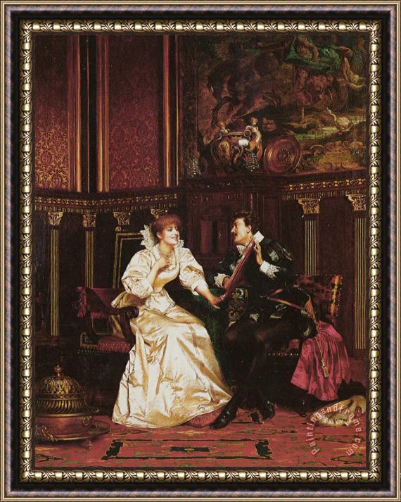 Frederic Soulacroix The Pearl Necklace Framed Print