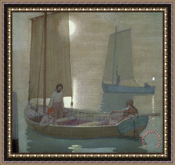 Frederick Cayley Robinson The Three Brothers Framed Painting