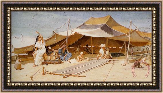 Frederick Goodall Spinners And Weavers Framed Painting