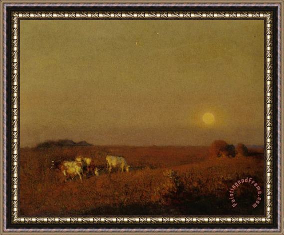 Frederick Hall The Rising Moon Framed Painting