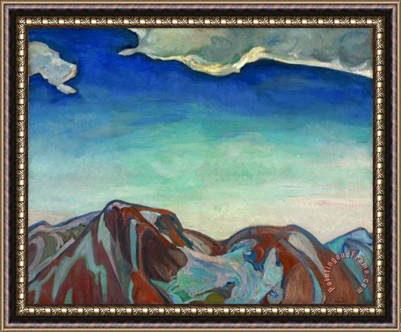 Frederick Horsman Varley The Cloud, Red Mountain Framed Painting