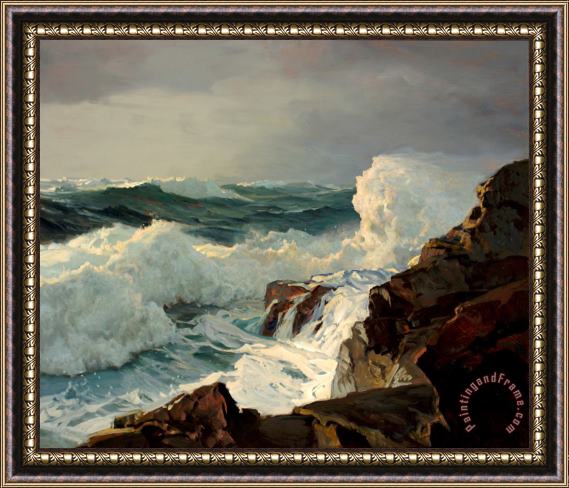 Frederick Judd Waugh Breaking Surf, N.d. Framed Painting