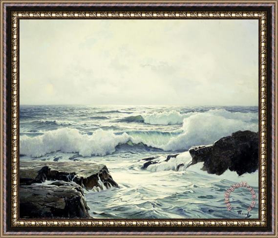 Frederick Judd Waugh Silver Light Framed Painting