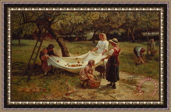 Frederick Morgan The Apple Gatherers Framed Painting