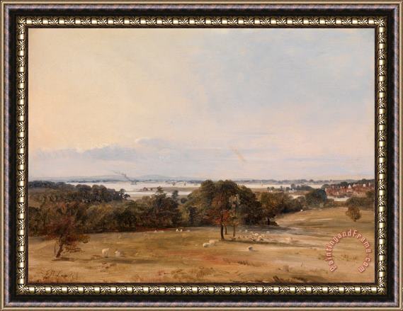 Frederick Richard Lee Southampton Water, Near Hamble Framed Painting