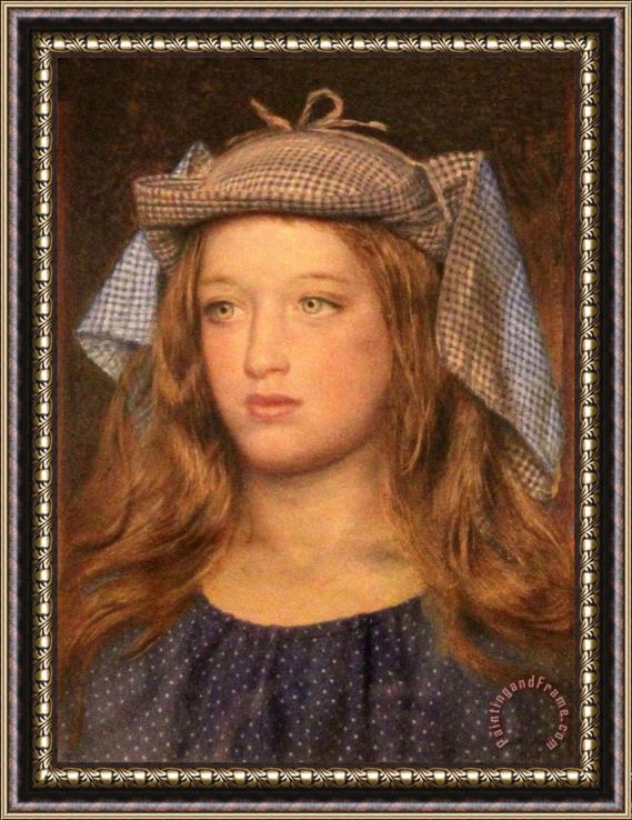 Frederick Smallfield ARWS head of a girl Framed Painting