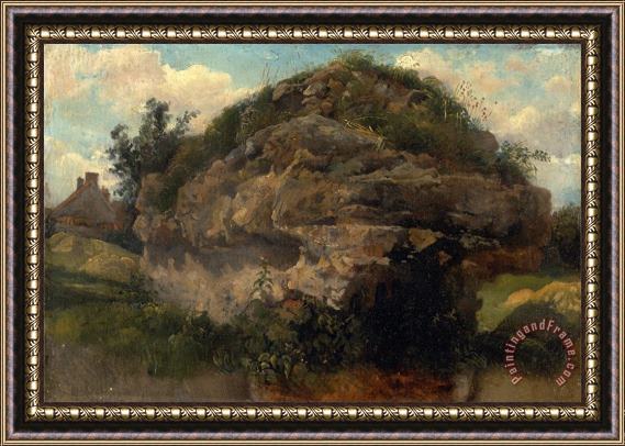 Frederick W. Watts Rocky Hillside Framed Print