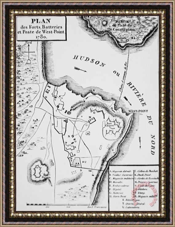 French School Plan Of West Point Framed Print