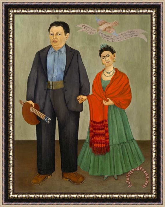 Frida Kahlo Frieda And Diego Rivera 1931 Framed Print