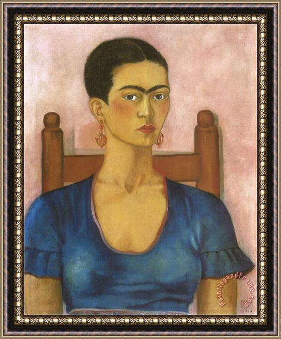 Frida Kahlo Self Portrait 1930 Framed Painting