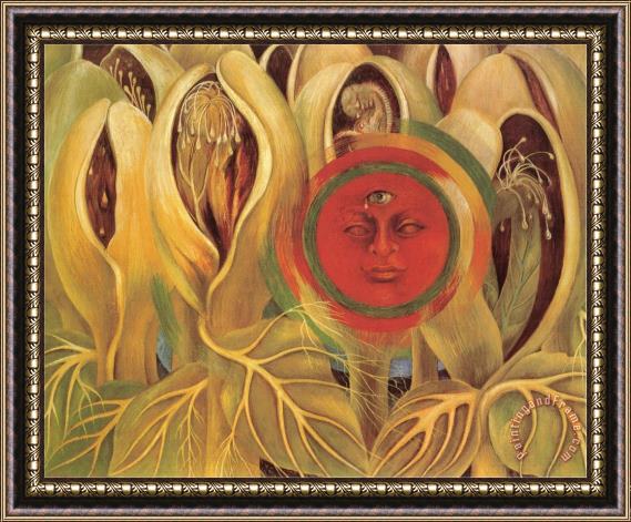 Frida Kahlo Sun And Life 1947 Framed Print