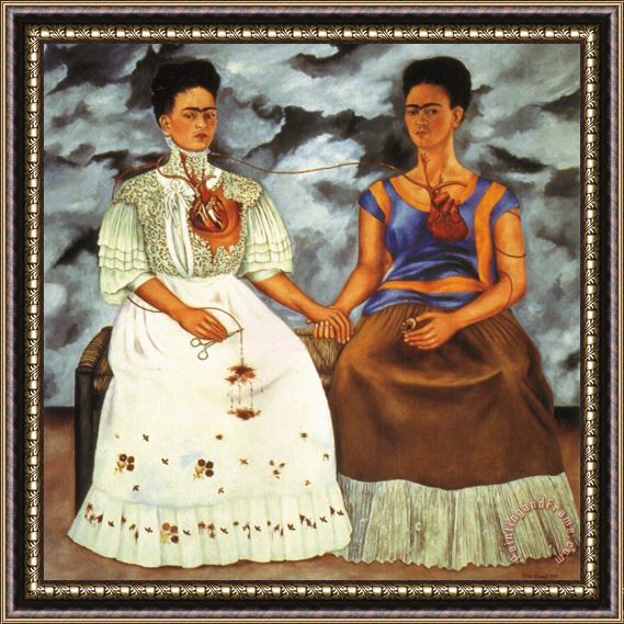 Frida Kahlo The Two Fridas 1939 Framed Print