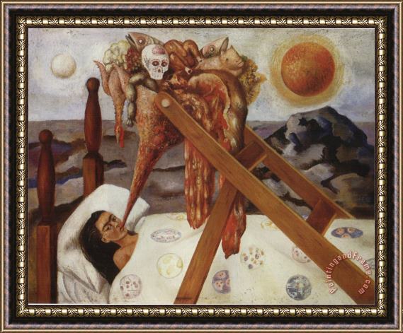 Frida Kahlo Without Hope 1945 Framed Painting