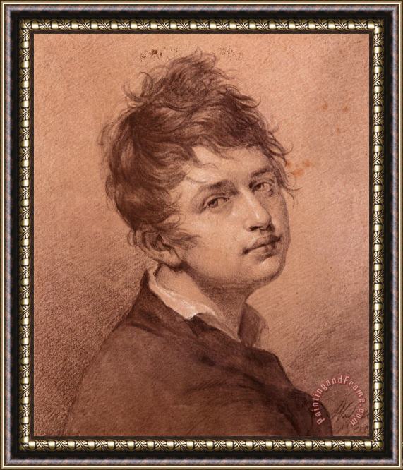 Friedrich Wilhelm Schadow Self Portrait, 1805 Framed Painting