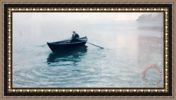 Fritz Thaulow Solitude Christiana Fjord Framed Painting