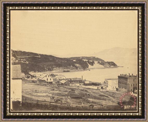 G. R. Fardon View of North Beach, From Telegraph Hill Framed Painting