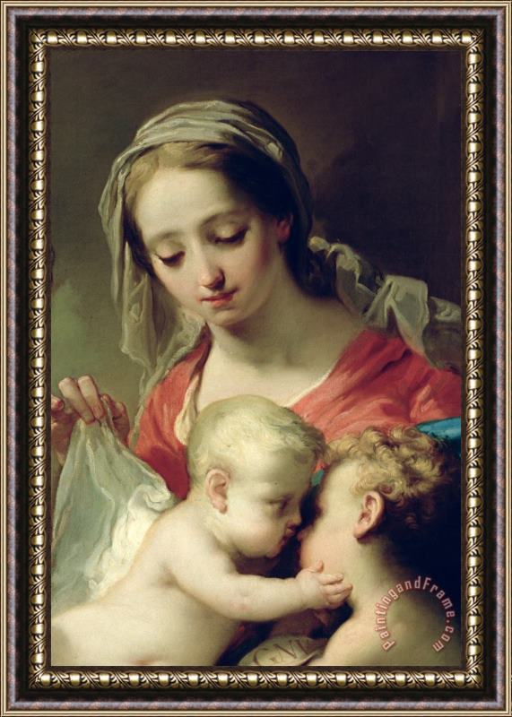 Gaetano Gandolfi Madonna and Child Framed Print