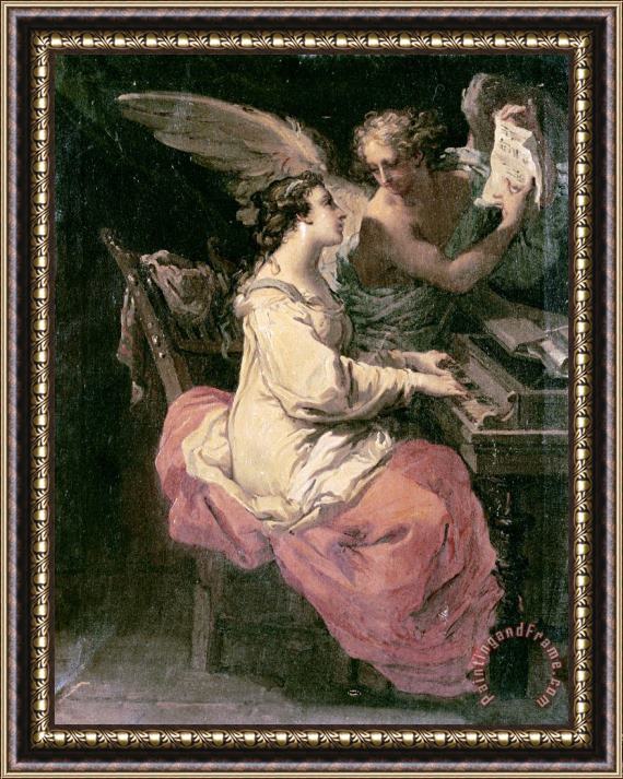 Gaetano Gandolfi Saint Cecilia Framed Painting
