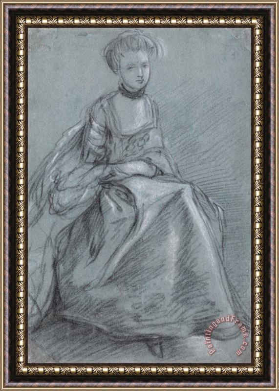 Gainsborough, Thomas A Woman Seated Framed Print