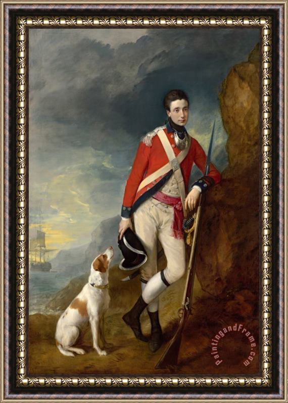 Gainsborough, Thomas An Officer of The 4th Regiment of Foot Framed Painting