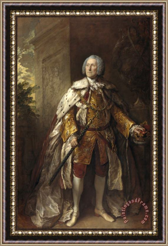 Gainsborough, Thomas John Campbell, 4th Duke of Argyll, About 1693 Framed Painting