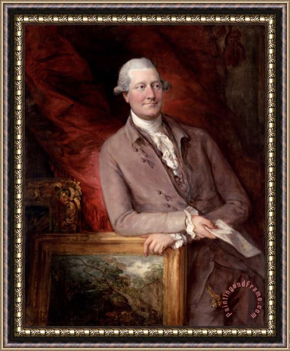 Gainsborough, Thomas Portrait of James Christie Framed Print