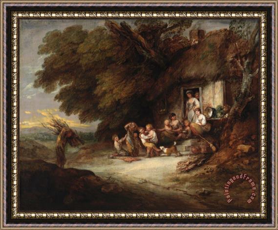 Gainsborough, Thomas The Cottage Door Framed Print