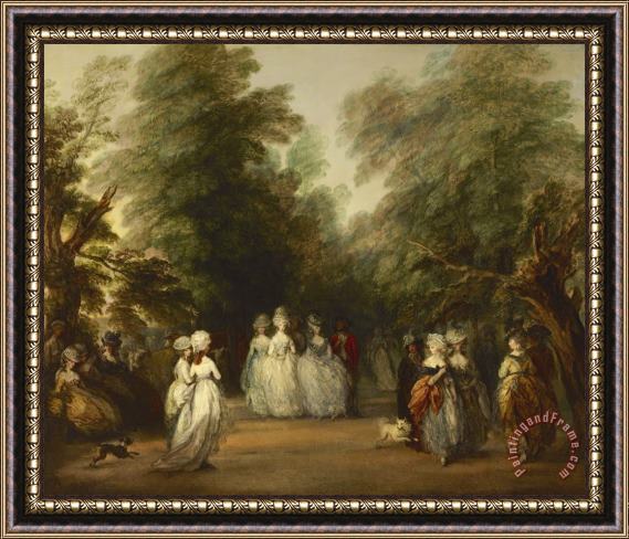Gainsborough, Thomas The Mall in St. James's Park Framed Painting