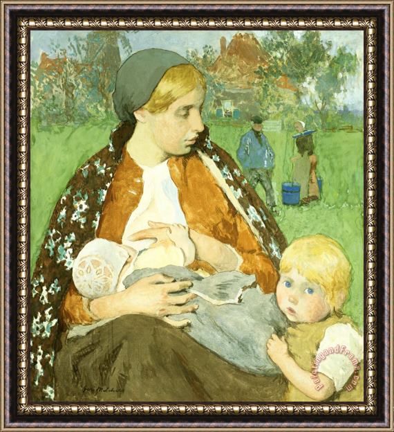 Gari Melchers Madonna of The Fields Framed Painting
