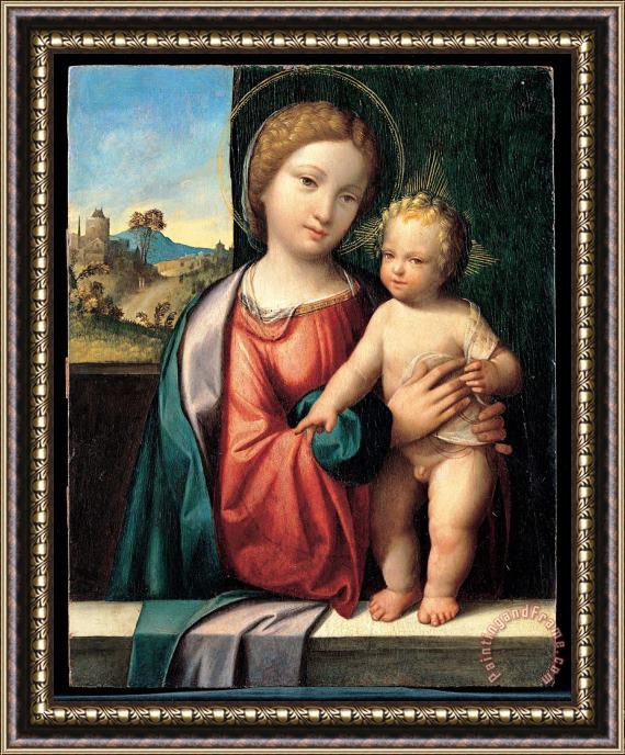 Garofalo Madonna with The Child Framed Painting