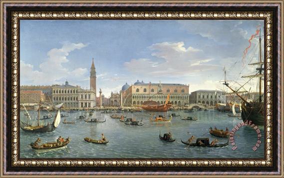 Gaspar van Wittel View of Venice from the Island of San Giorgio Framed Print