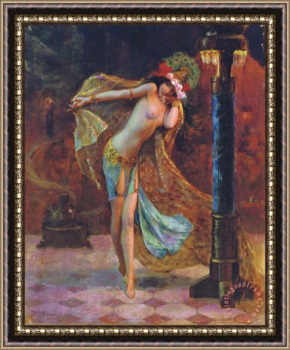 Gaston Bussiere Dance of The Veils Framed Painting