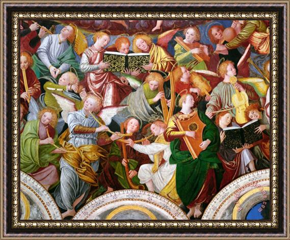 Gaudenzio Ferrari The Concert of Angels Framed Painting