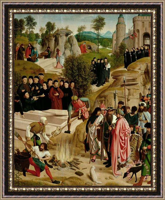 Geertgen Tot sint Jans Legend of The Relics of St. John The Baptist Framed Painting