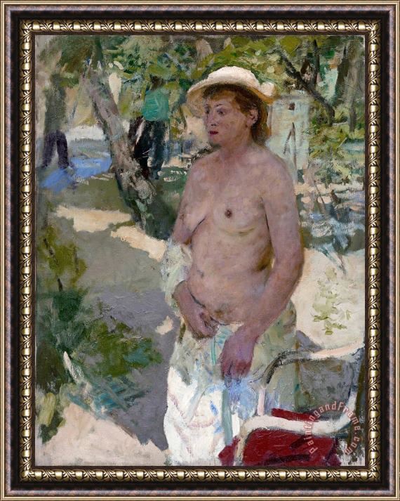 Gely Korzhev A Model in The Crimea Framed Painting