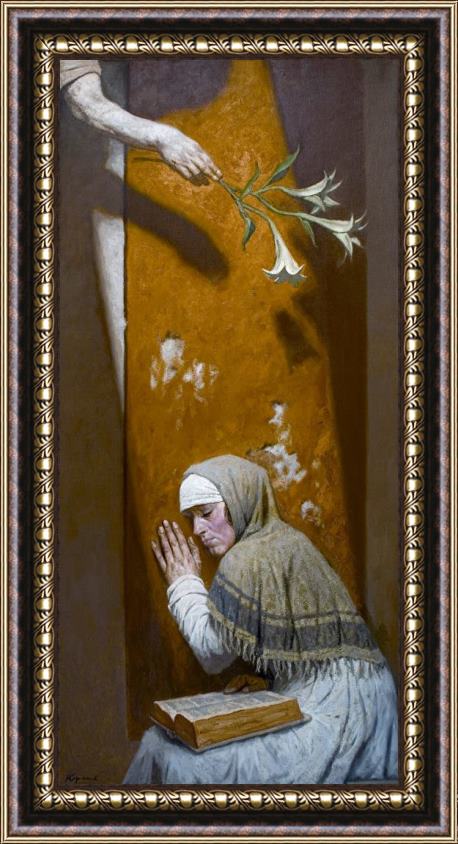 Gely Korzhev Annunciation Day, 1987 1900 Framed Painting