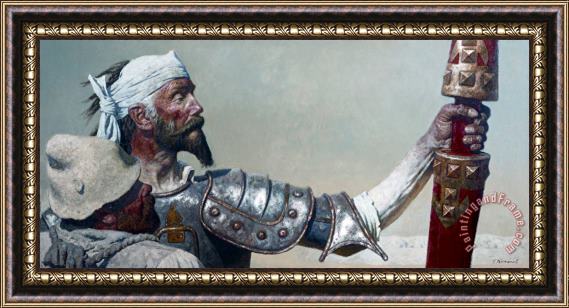 Gely Korzhev Don Quixote And Sancho Panza Framed Painting