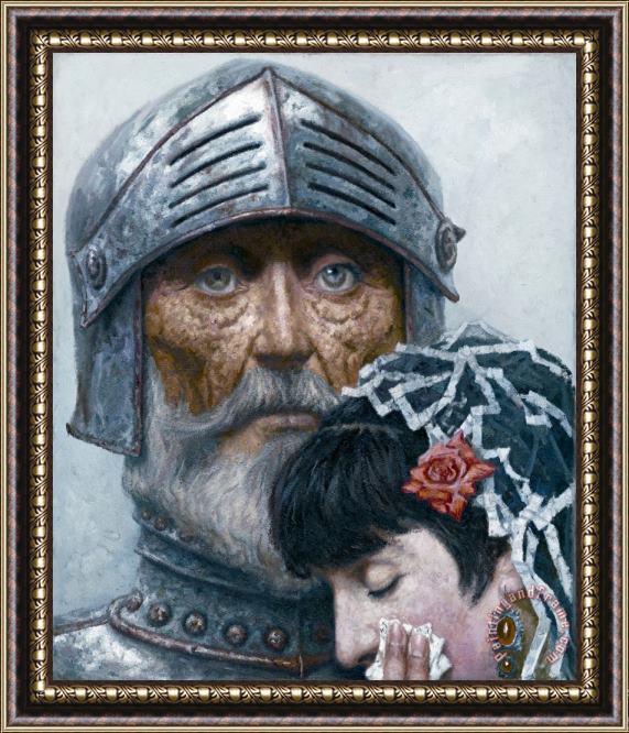 Gely Korzhev Don Quixote with a Lady Framed Print
