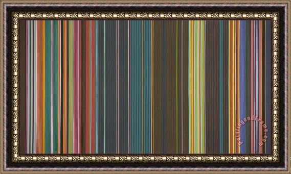 Gene Davis Junkie's Curtain Framed Print