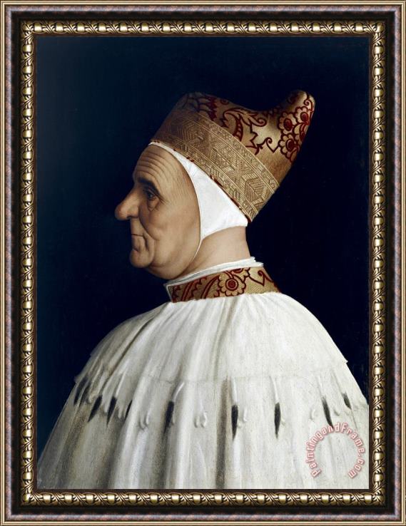 Gentile Bellini Doge Giovanni Mocenigo Framed Painting