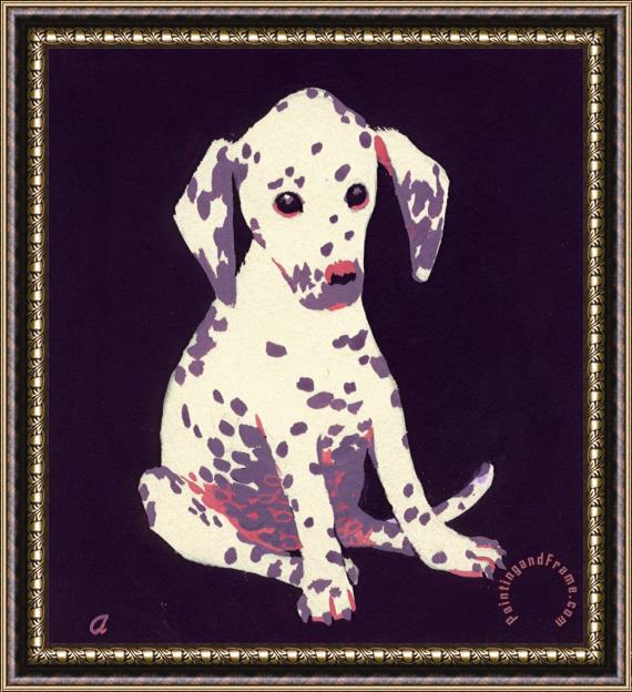 George Adamson Dalmatian Puppy Framed Painting