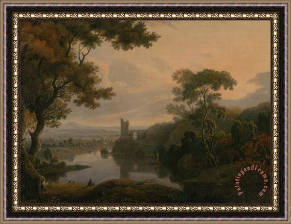George Barret River Landscape Framed Print