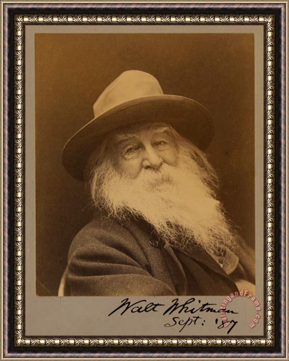 George C. Cox Walt Whitman Framed Painting