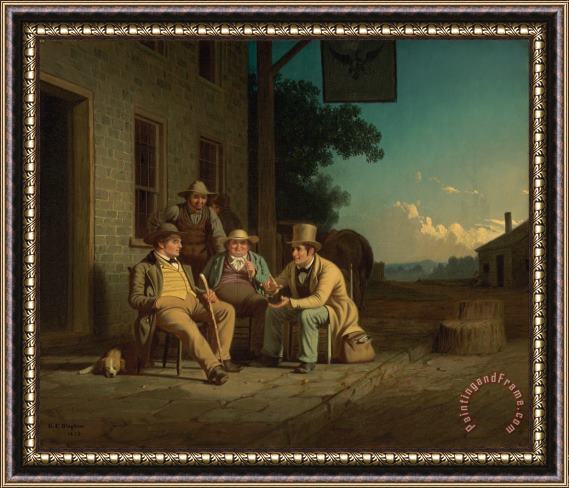 George Caleb Bingham Canvassing for a Vote Framed Painting