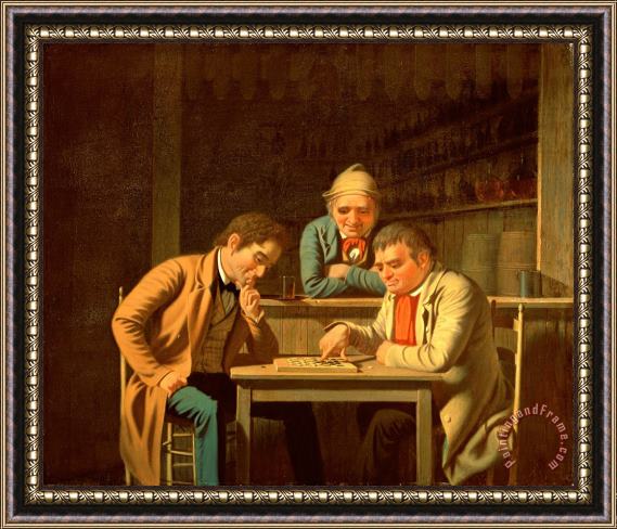 George Caleb Bingham The Checker Players Framed Painting