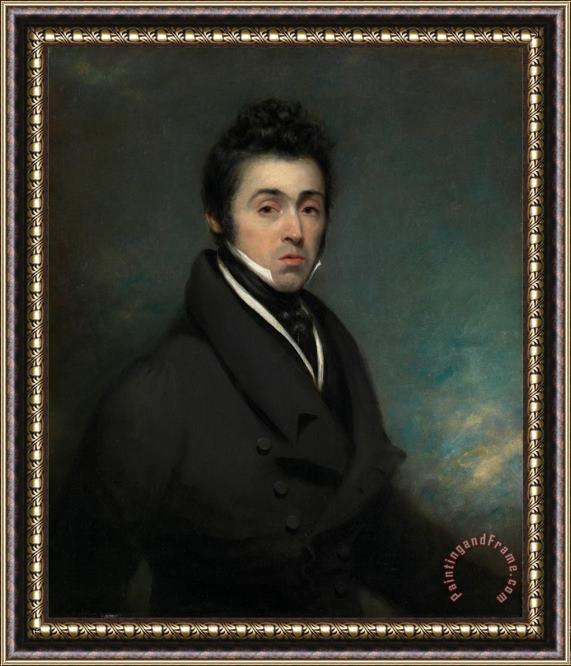 George Chinnery An Unknown Man Framed Painting