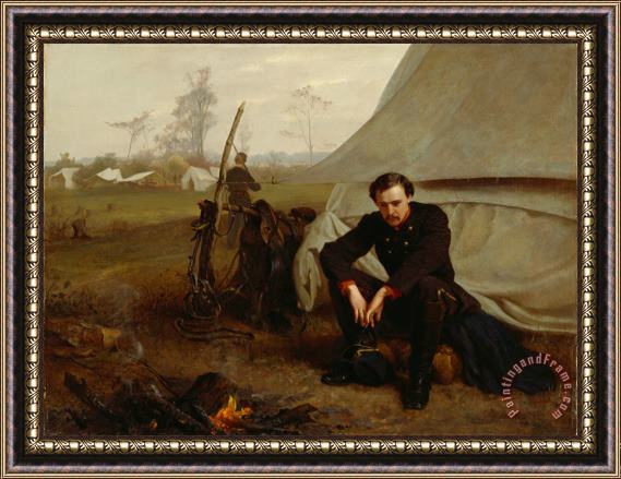 George Cochran Lambdin At the Front Framed Print