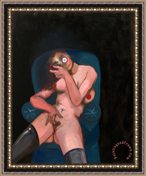 George Condo Dreaming Woman, 2007 Framed Print