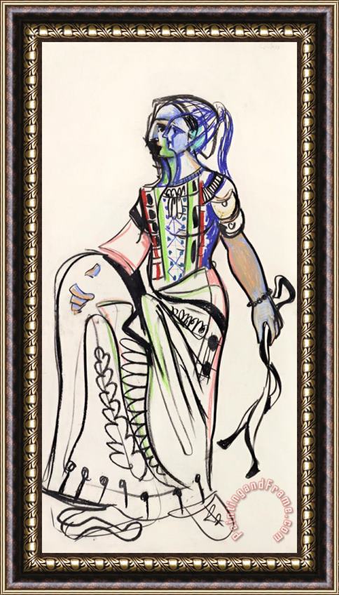 George Condo Etruscan Study II, 1993 Framed Painting