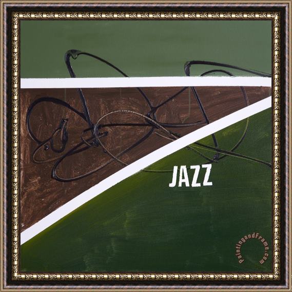 George Condo Jazz Angles Framed Painting
